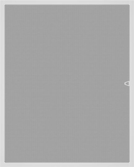 vidaXL Window Mosquito Net Fixed Aluminum White with Frame 100x80cm