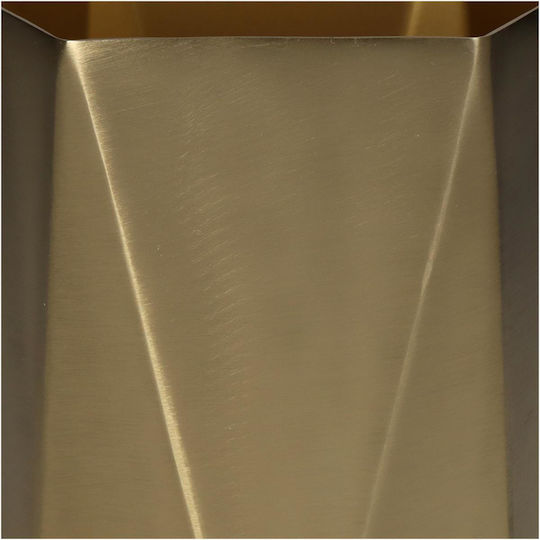 ArteLibre Саксия Металик Златист 13x13x15εκ.