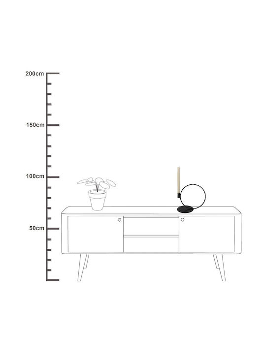 ArteLibre Κηροπήγιο Μεταλλικό σε Μαύρο Χρώμα 28.5x16.5x26εκ.