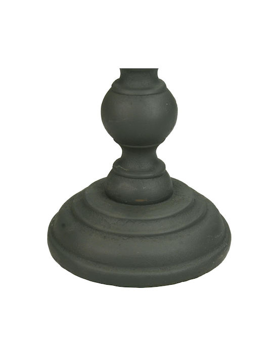 ArteLibre Candle Holder Polyresin in Gray Color 10x10x28cm 1pcs