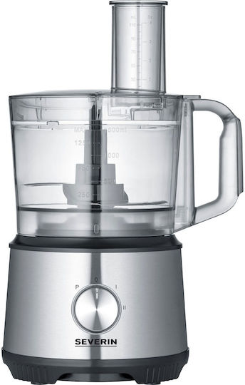 Severin KM 3892 Multifunctional Food Processor 1200W with Pot 1.5lt and Jug Blender Silver