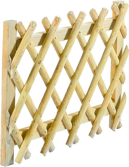 Klappbares Spalier Gartengehölz mit Rhombus Rasterdesign in Beige Farbe 60x100x100cm