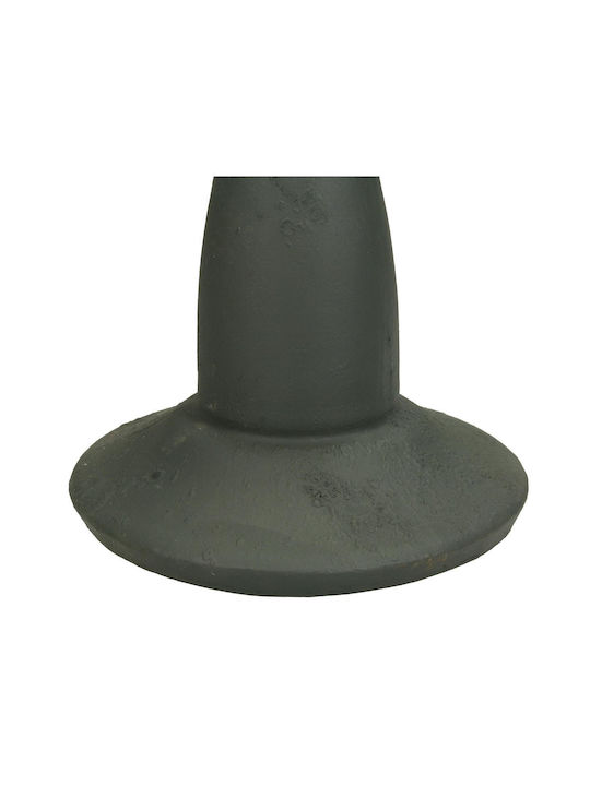 ArteLibre Candle Holder Polyresin in Gray Color 13x13x44cm 1pcs
