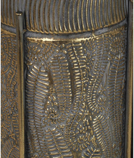 ArteLibre Planter Metal Gold with Stand 30x30x65cm.