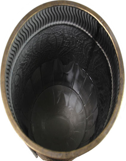 ArteLibre Planter Metal Gold with Stand 30x30x65cm.