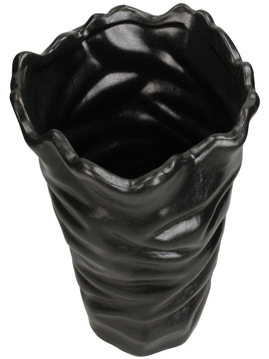ArteLibre Planter Ceramic Black 24x24x22.3cm.