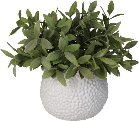 ArteLibre Ghiveci Ceramică Alb 15x15x12εκ.