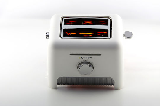 Gruppe T336 Toaster 2 Schlitze 870W Weiß