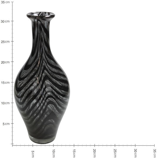 ArteLibre Διακοσμητικό Βάζο Glas Schwarz 14x14x32.5cm 1Stück