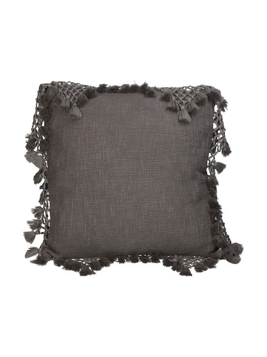 ArteLibre Zierkissen aus 100% Baumwolle Graue 45x45cm