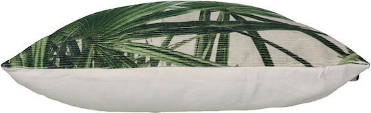 ArteLibre Sofa Cushion Pillow Leaf Palm Green 100% Cotton Green 45x45cm