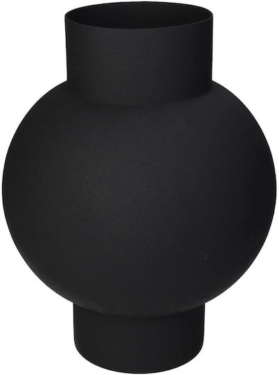 ArteLibre Vase Metallisch Schwarz F20xY27cm
