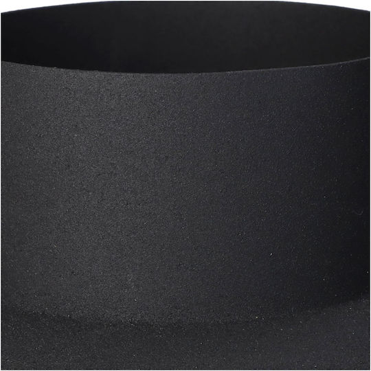 ArteLibre Vază Decorativă Metalic Negru 20x20x27cm 1buc