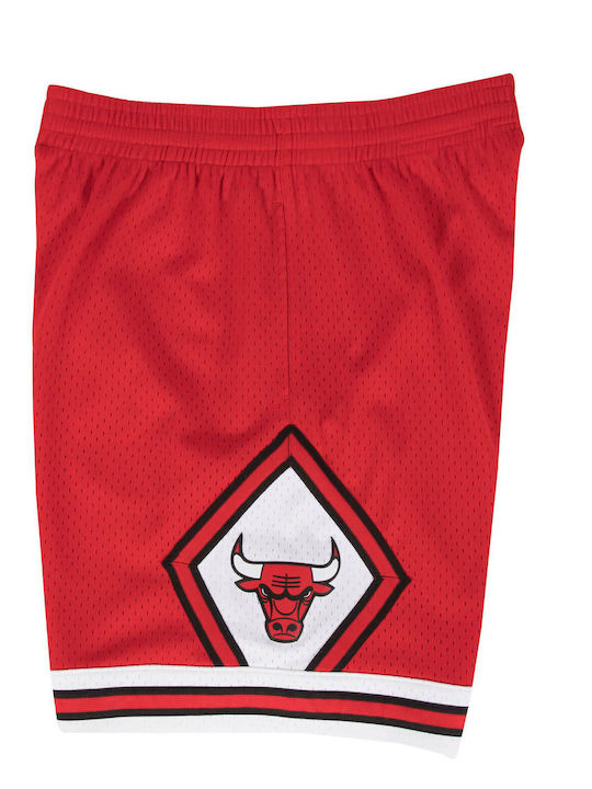 Mitchell & Ness Sportliche Herrenshorts Rot