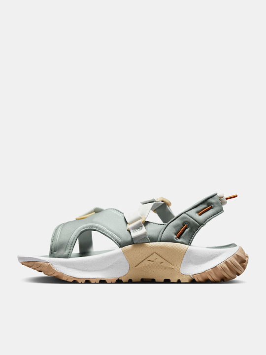 Oneonta Women's Flat Sandals Sporty Green sail / Desert ochre