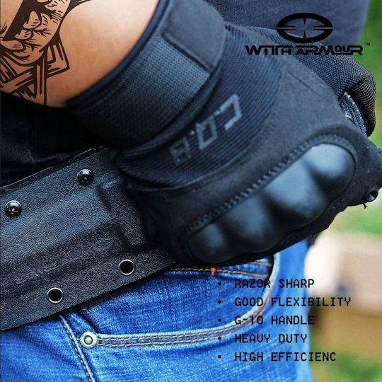 WithArmour Bayonet Cuțit Negru în Toc