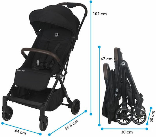 Coccolle Melia Baby Pushchair Suitable for Newborn Diamond Black 6.7kg