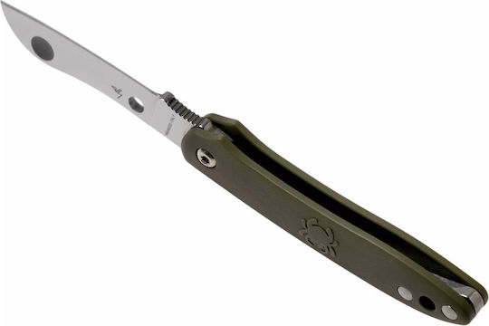 Spyderco Roadie Pocket Knife Automatic Green in Sheath