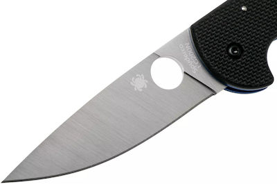 Spyderco Siren Pin Taschenmesser Schwarz mit Klinge aus Rostfreier Stahl in Scheide