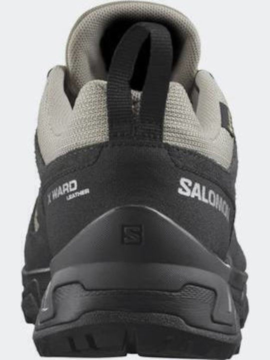 Salomon X Ward GTX Men's Waterproof Hiking Shoes with Gore-Tex Membrane Khaki / Black / Pewter