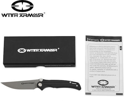 WithArmour Gundog Pocket Knife Black with Blade made of Stainless Steel