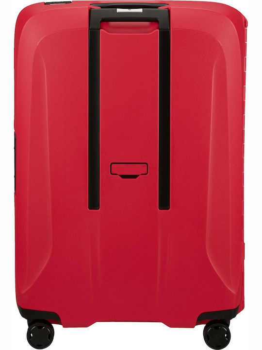Samsonite Essens Large Travel Suitcase Hard Red with 4 Wheels Height 75cm 146912-A011