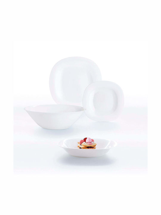 Luminarc Carine Glass Shallow Plate White