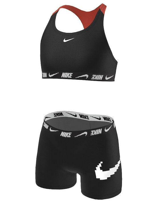 Nike Racerback Kids Swimwear Bikini Black