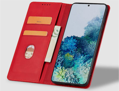 Synthetic Leather Book Red (Redmi Note 12 Pro+)