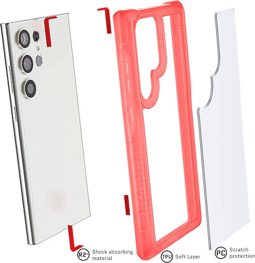 Ghostek Covert 6 Задна корица Силикон Розов (Galaxy S23 Ultra)