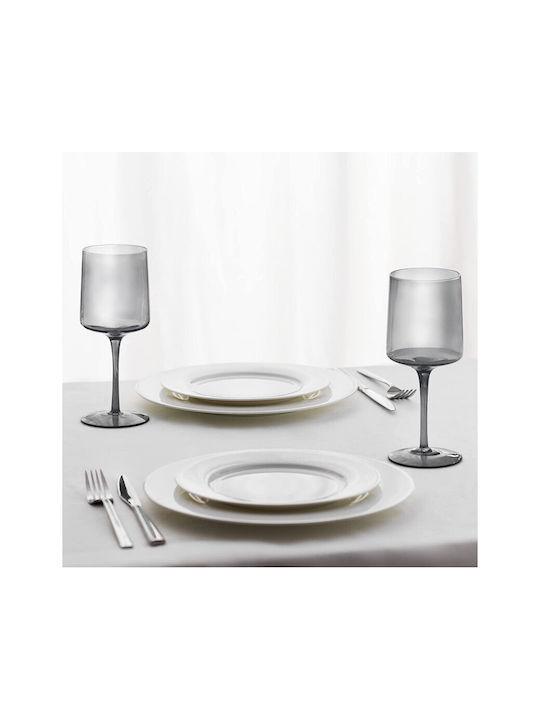 Navaris Set of Glasses for White and Red Wine made of Glass in Gray Color Stemmed 400ml 4pcs