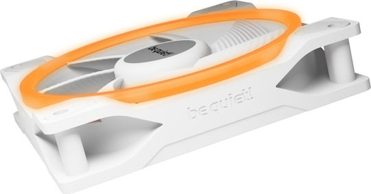 Be Quiet Light Wings High Speed Case Fan 140mm (1500rpm / 95.14cfm) with ARGB Lighting and 4-Pin PWM Connection 3pcs White