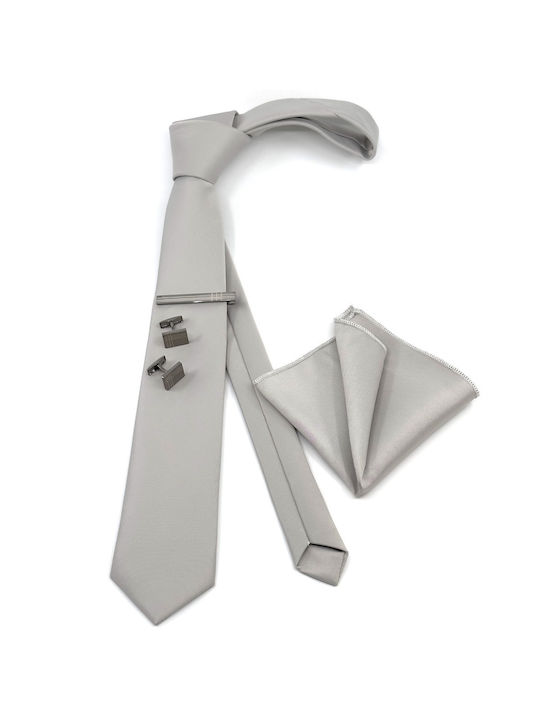 Legend Accessories Men's Tie Set Monochrome Gray