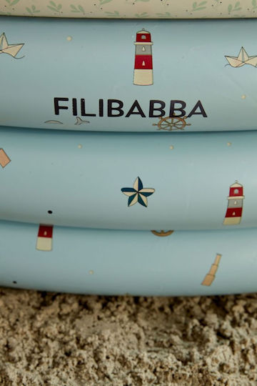 Filibabba Little Sailor Παιδική Στρογγυλή Πισίνα 230lt Φουσκωτή 150x35εκ. Γαλάζια