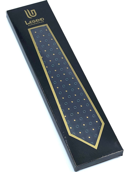Legend Accessories Men's Tie Set Printed Navy Blue