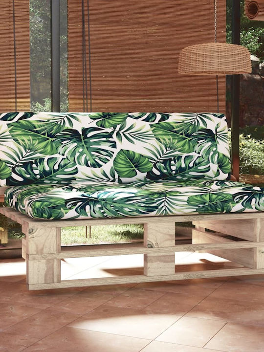 Zweisitziges Sofa Außenbereich aus Paletten mit Kissen 110x65x55cm
