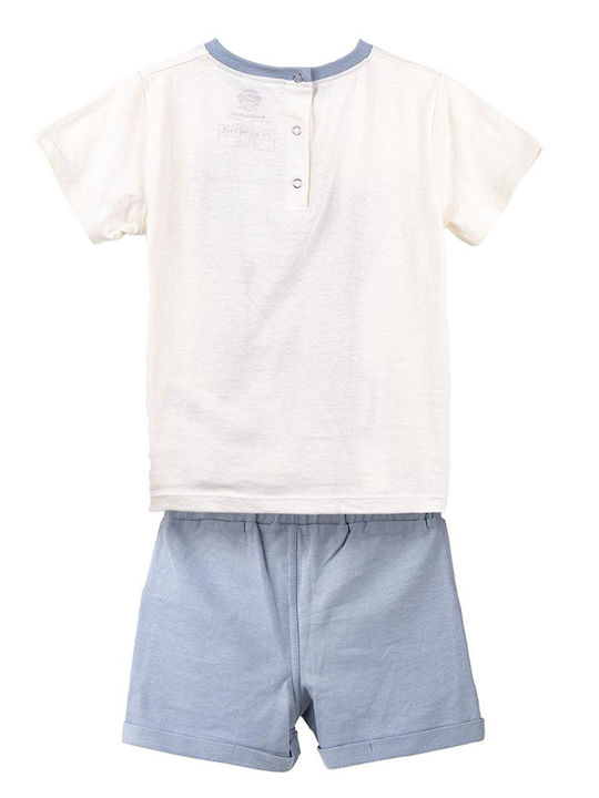 Cerda Kids Set with Shorts Summer 2pcs White