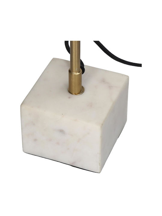 ArteLibre Metal Lampă de masă cu Abajur Auriu și Bază Alb