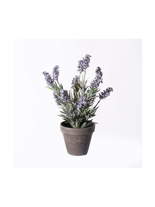 Supergreens Artificial Plant in Small Pot Lavender Purple 33cm