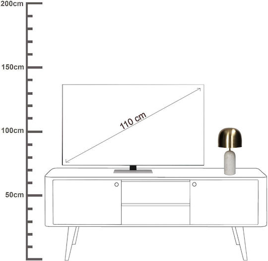 ArteLibre Metal Table Lamp with Gold Shade and White Base