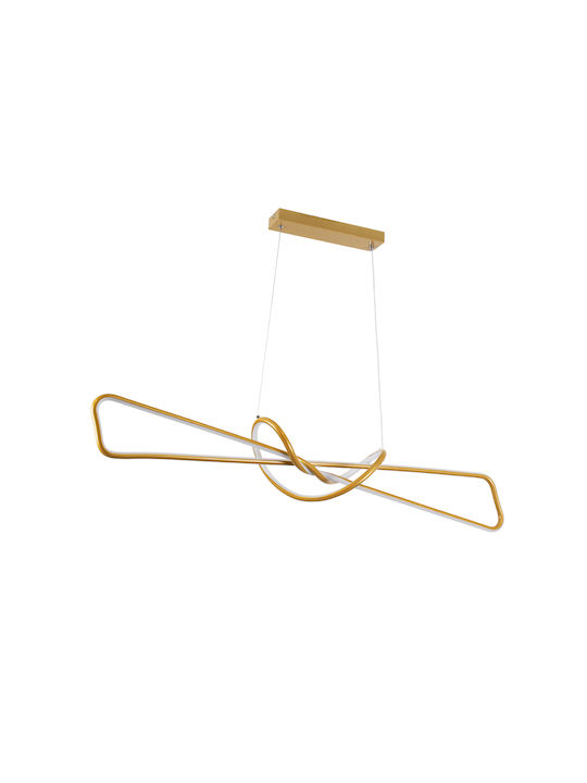 GloboStar Dolores Pendant Light Gold 110x17cm