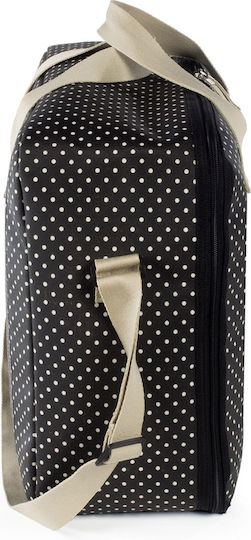 Walking Mum Shoulder/Hand Diaper Bag Emily Black 49x17x39cm.