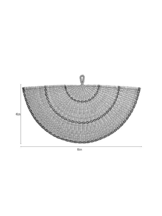 Inart Hängende Dekoration aus Strohmaterial 80x3x40cm 1pcs