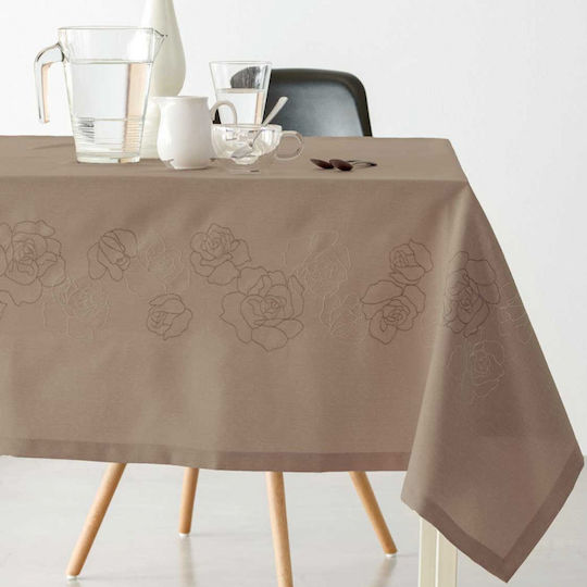 Makis Tselios Home Lesli με Κέντημα Μπέζ 140x180εκ.