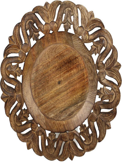 ArteLibre Διακοσμητικός Δίσκος Hölzernes Rund 30x30x2.5cm 1Stück