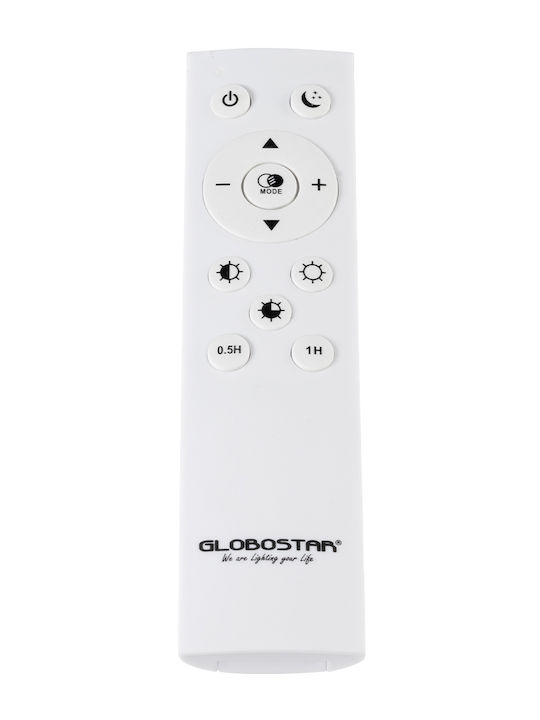 GloboStar Burton 61200-S Mount Ceiling Light 40cm Black with Integrated LED and Remote Control