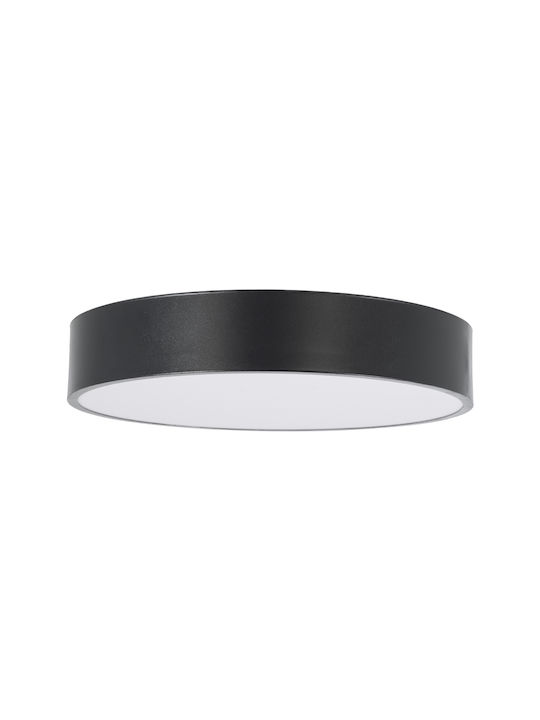 GloboStar Burton 61200-S Mount Ceiling Light 40cm Black with Integrated LED and Remote Control