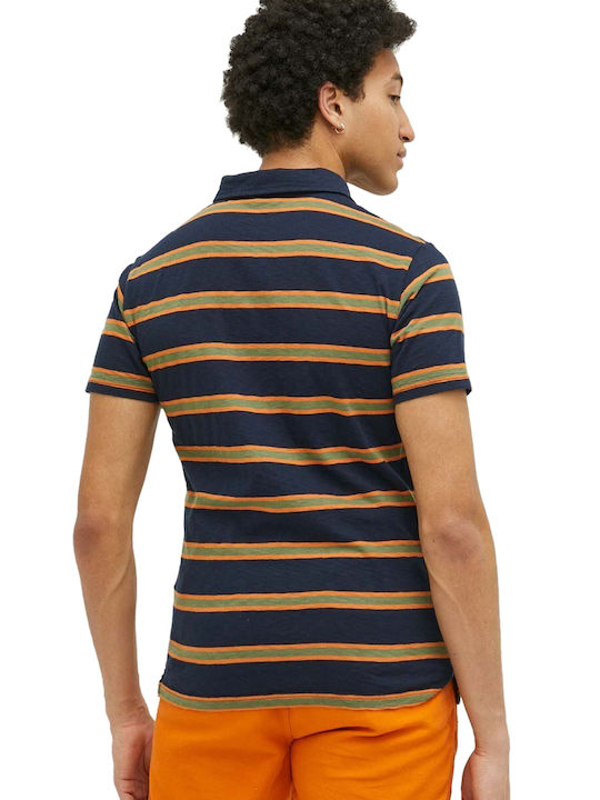 Superdry Поло Блуза Navy Stripe