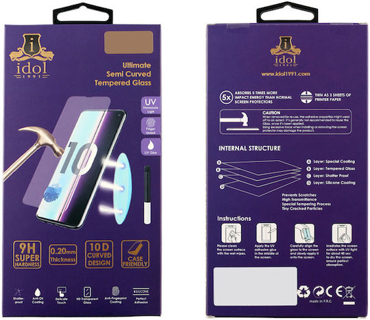 Idol 1991 TEMPERED UV GLASS 0.2mm Full Face Tempered Glass (Huawei Nova 10) 8335662