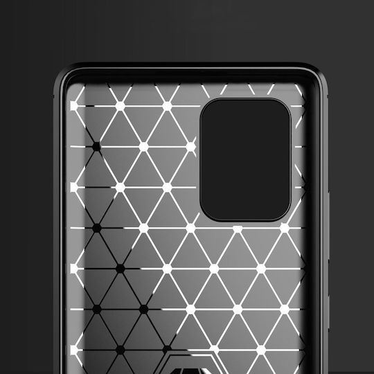 Techsuit Carbon Back Cover Silicone Black (Galaxy S10 Lite)